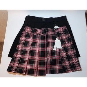 JOE Benbasset Pink Plaid and black skirts medium